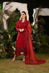 3-PC Unstitched Embroidered Luxury Lawn By Sobia Nazir | L25-3A