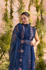 Design 4A | 3Pc Unstitched Suit Luxury Lawn By Sobia Nazir
