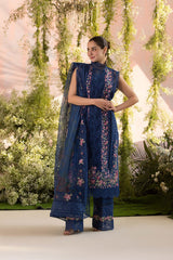Design 4A | 3Pc Unstitched Suit Luxury Lawn By Sobia Nazir