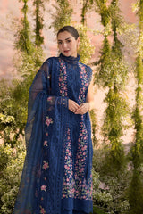 Design 4A | 3Pc Unstitched Suit Luxury Lawn By Sobia Nazir