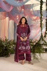Design 6A | 3Pc Unstitched Suit Luxury Lawn By Sobia Nazir