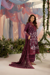 Design 6A | 3Pc Unstitched Suit Luxury Lawn By Sobia Nazir