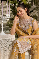 3-PC Unstitched Embroidered Luxury Lawn By Sobia Nazir | L25-6B