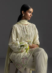 3-PC Unstitched Emroidered Lawn Coco By Zara Shahjahan | LIORA-8B