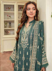 3-PC Unstitched Embroidered Rod Viscose Omid By Johra | JW-068