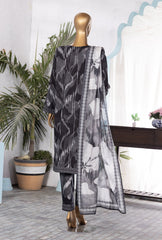 3-PC Unstitched Linen Printed Wintry by HZ Textiles | LWP-1308
