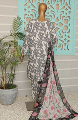 LWP-1133 | 3Pc Unstitched Suit Winter Digital Printed Linen Wintry By Hz Textiles