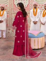 Leyla | 3Pc Unstitched Suit Luxury Lawn 25 Husn e Jahan By Mahnur