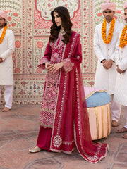 Leyla | 3Pc Unstitched Suit Luxury Lawn 25 Husn e Jahan By Mahnur