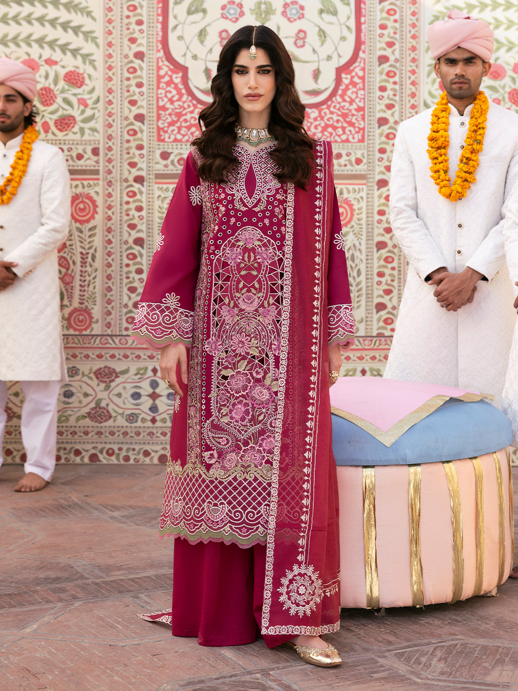 Leyla | 3Pc Unstitched Suit Luxury Lawn 25 Husn e Jahan By Mahnur