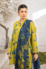 Unstitched 3-PC Printed Lawn Suit M basic By Maria B | MB-CUS25-702B