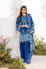 Unstitched 3-PC Printed Lawn Suit M basic By Maria B | MB-CUS25-703B