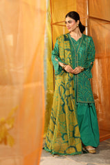 Unstitched 3-PC Printed Lawn Suit M basic By Maria B | MB-CUS25-704A