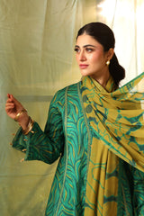 Unstitched 3-PC Printed Lawn Suit M basic By Maria B | MB-CUS25-704A