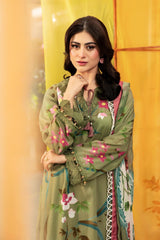 Unstitched 3-PC Printed Lawn Suit M basic By Maria B | MB-CUS25-707A