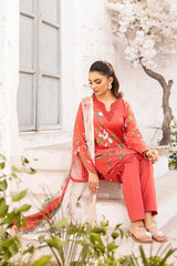 Unstitched 3-PC Printed Lawn Suit M basic By Maria B | MB-CUS25-707B