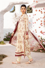 Unstitched 3-PC Printed Lawn Suit M basic By Maria B | MB-CUS25-708A