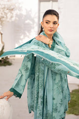 Unstitched 3-PC Printed Lawn Suit M basic By Maria B | MB-CUS25-708B