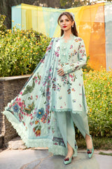 Unstitched 3-PC Printed Lawn Suit M basic By Maria B | MB-CUS25-709B