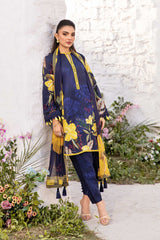 Unstitched 3-PC Printed Lawn Suit M basic By Maria B | MB-CUS25-710B