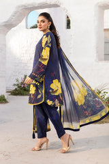 Unstitched 3-PC Printed Lawn Suit M basic By Maria B | MB-CUS25-710B