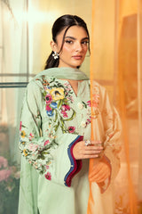 Unstitched 3-PC Printed Lawn Suit M basic By Maria B | MB-CUS25-712B