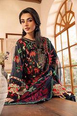 3-PC Unsititched Embroidered Lawn By Mbasics | MB-CUS25-901A