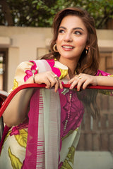 3-PC Unsititched Embroidered Lawn By Mbasics | MB-CUS25-902B