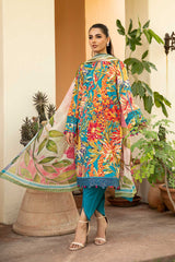 3-PC Unsititched Embroidered Lawn By Mbasics | MB-CUS25-903A