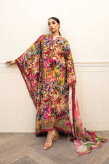 3-PC Unsititched Embroidered Lawn By Mbasics | MB-CUS25-903B