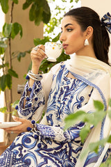 3-PC Unsititched Embroidered Lawn By Mbasics | MB-CUS25-904A