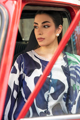 3-PC Unsititched Embroidered Lawn By Mbasics | MB-CUS25-905B