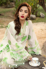 3-PC Unsititched Embroidered Lawn By Mbasics | MB-CUS25-906B
