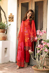 3-PC Unsititched Embroidered Lawn By Mbasics | MB-CUS25-907A