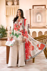 3-PC Unsititched Embroidered Lawn By Mbasics | MB-CUS25-907B