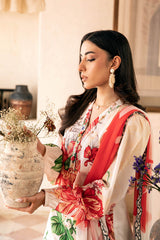 3-PC Unsititched Embroidered Lawn By Mbasics | MB-CUS25-907B