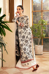 3-PC Unsititched Embroidered Lawn By Mbasics | MB-CUS25-909A