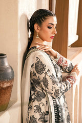 3-PC Unsititched Embroidered Lawn By Mbasics | MB-CUS25-909A