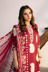 3-PC Unsititched Embroidered Lawn By Mbasics | MB-CUS25-911A