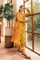 3-PC Unsititched Embroidered Lawn By Mbasics | MB-CUS25-912A
