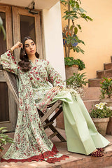 3-PC Unsititched Embroidered Lawn By Mbasics | MB-CUS25-912B