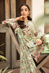 3-PC Unsititched Embroidered Lawn By Mbasics | MB-CUS25-912B
