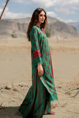 502-B | 3Pc Unstitched Printed Linen Suit Winter Mirage By M.Basics