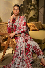 503-A | 3Pc Unstitched Printed Khaddar Suit Winter Mirage By M.Basics