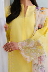 MEADOW-8A | 3Pc Unstitched Suit Embroidered Lawn 25 Coco By Zarashahjahan