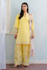 MEADOW-8A | 3Pc Unstitched Suit Embroidered Lawn 25 Coco By Zarashahjahan