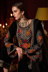 CVT4-04 | 3Pc Unstitched Premium Velvet Suit Signora By Charizma