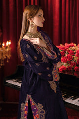 CVT4-08 | 3Pc Unstitched Premium Velvet Suit Signora By Charizma