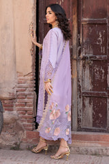 ED4-08 | 3Pc Unstitched Suit Embroidered Lawn Collection Eid Edit By Charizma