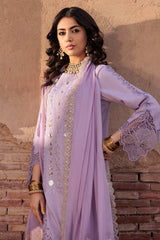 ED4-08 | 3Pc Unstitched Suit Embroidered Lawn Collection Eid Edit By Charizma